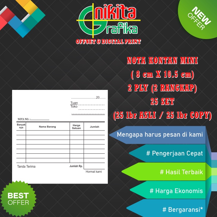 

NOTA KONTAN 2 PLY