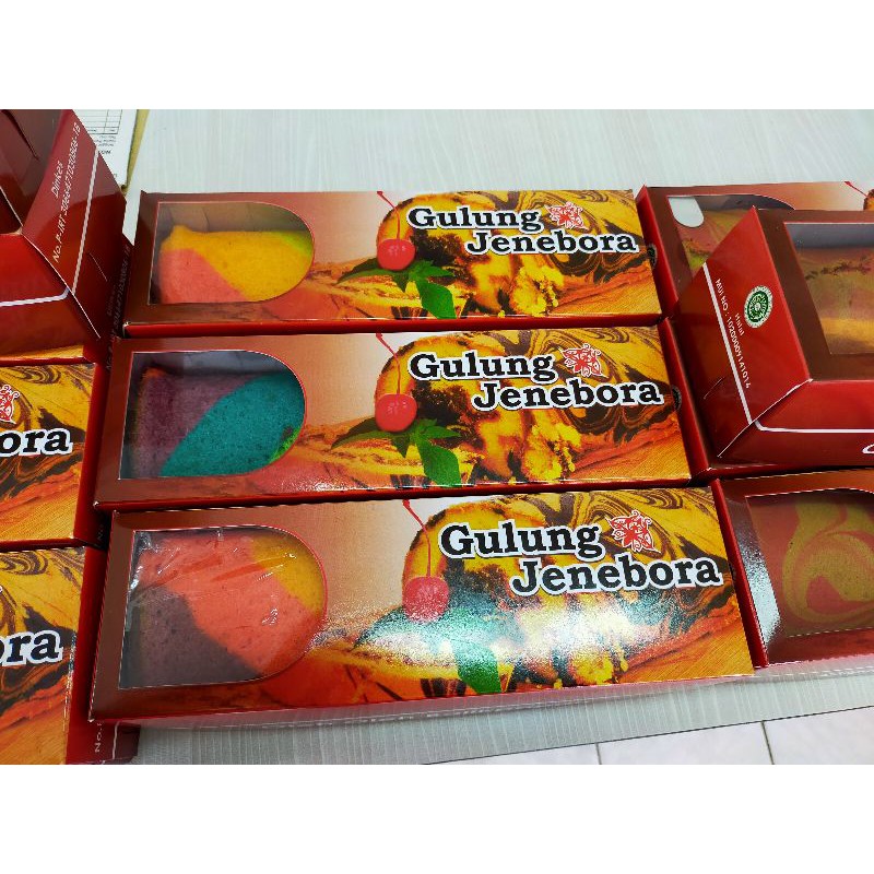 Kue Bolu Gulung Jenebora Balikpapan cake Bolu durian oleh oleh makanan roti coklat nanas greentea