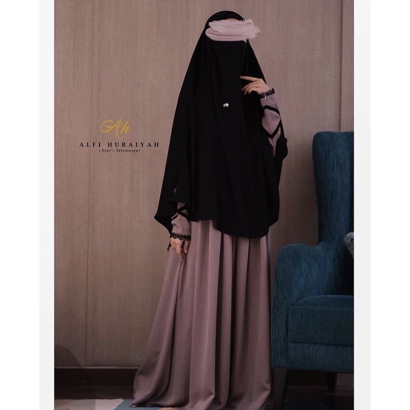 PRELOVED Gamis Mandala Alfi Huraiyah Lavender