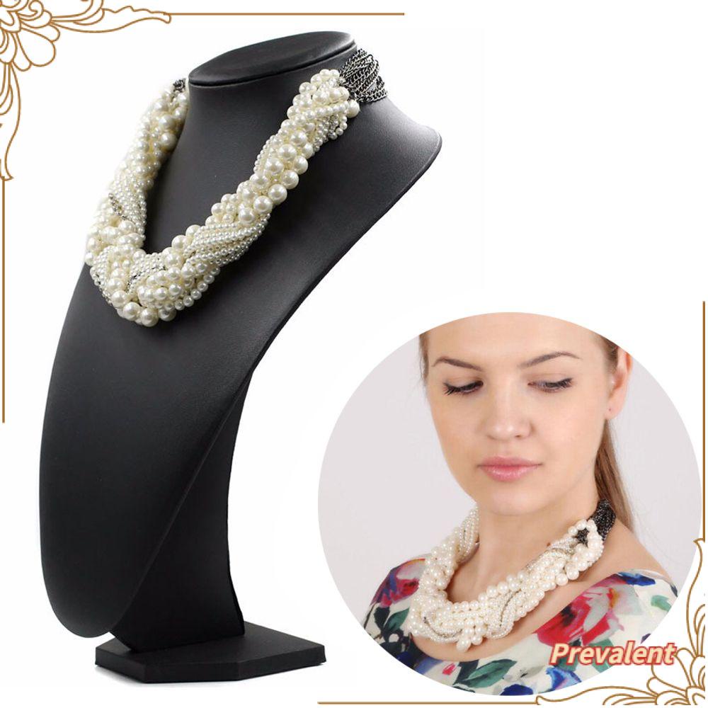 Kalung Choker Statement Desain Lilit Hias Berlian Imitasi Untuk Wanita