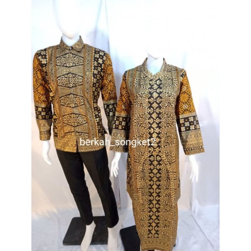 Original Couple Songket Khas Palembang Bahan Super Premium