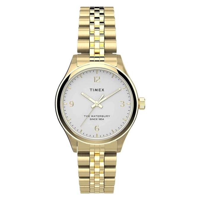 Jam Tangan Wanita Timex The Waterbury TW2T74800 White Dial Stainless barang ada