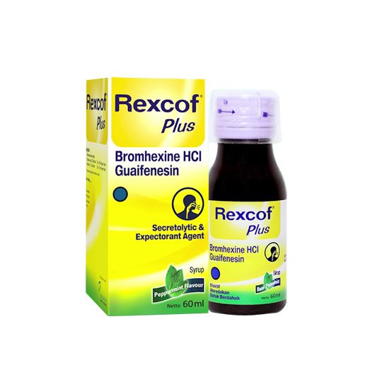 Rexcof Plus Sirup Obat Batuk Berdahak Rasa Peppermint