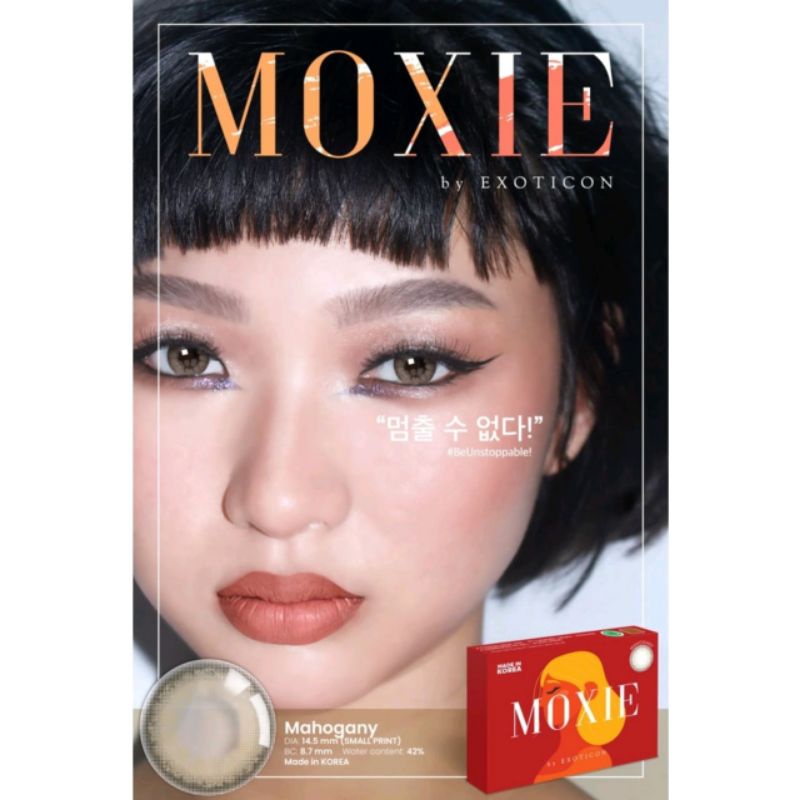 Softlens X2 MOXIE 14.5 MM by Exoticon warna MAHOGANY NORMAL Soflen MOXIE 14.5MM Normal by Exoticon Softlen Soflens Warna