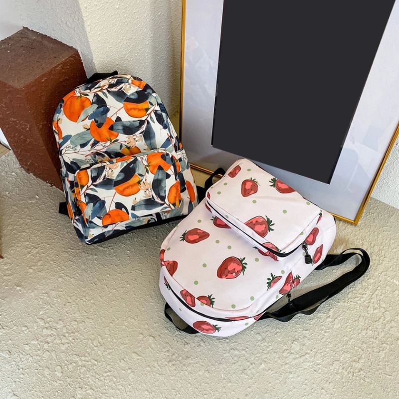 Tas Ransel Mini Wanita Korean Terbaru Motif Flower KekinianTas Wanita Tas Fashion mini motif wanita tas kosmetik