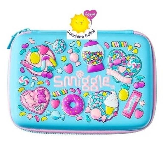 

Smiggle Pencil Case Candy Blue Hardtop Ori