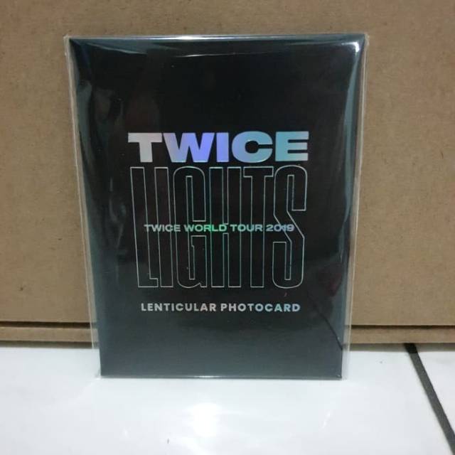 official twice lights merch lenticular photocard set