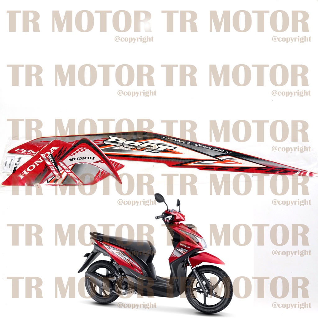 Stiker Motor Beat Fi 2014 Sticker Striping Lis Body Motor