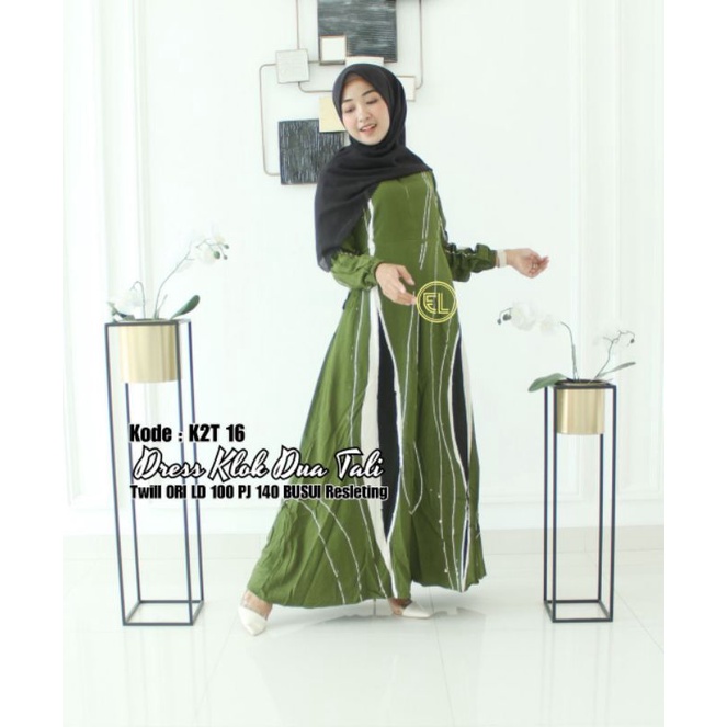 Grosir K2t-16 Gamis Twill Ori Dress  Batik Elzhaf Size M KV9jjohJ68NVxa