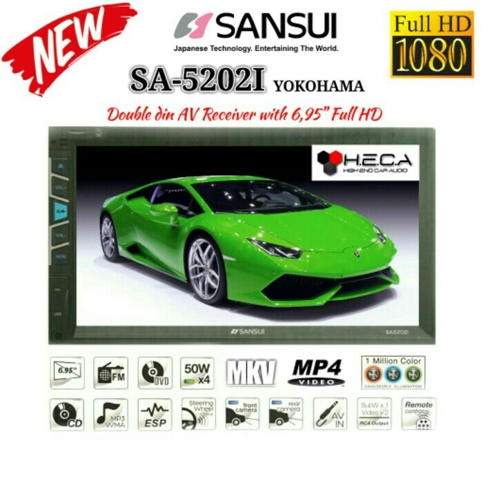 DOUBLE DIN HEADUNIT SANSUI SA-5202I/SA-5202 KE D-83 I/SA 5202I