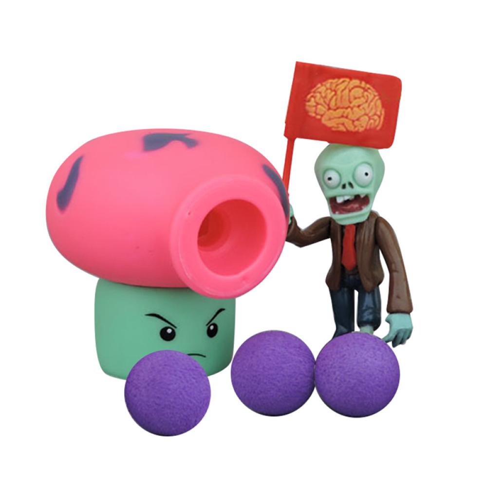 Timekey Mainan Action Figure PVZ Plant vs Zombies Peashooter Bahan PVC Untuk Hadiah Ulang Tahun T6U4