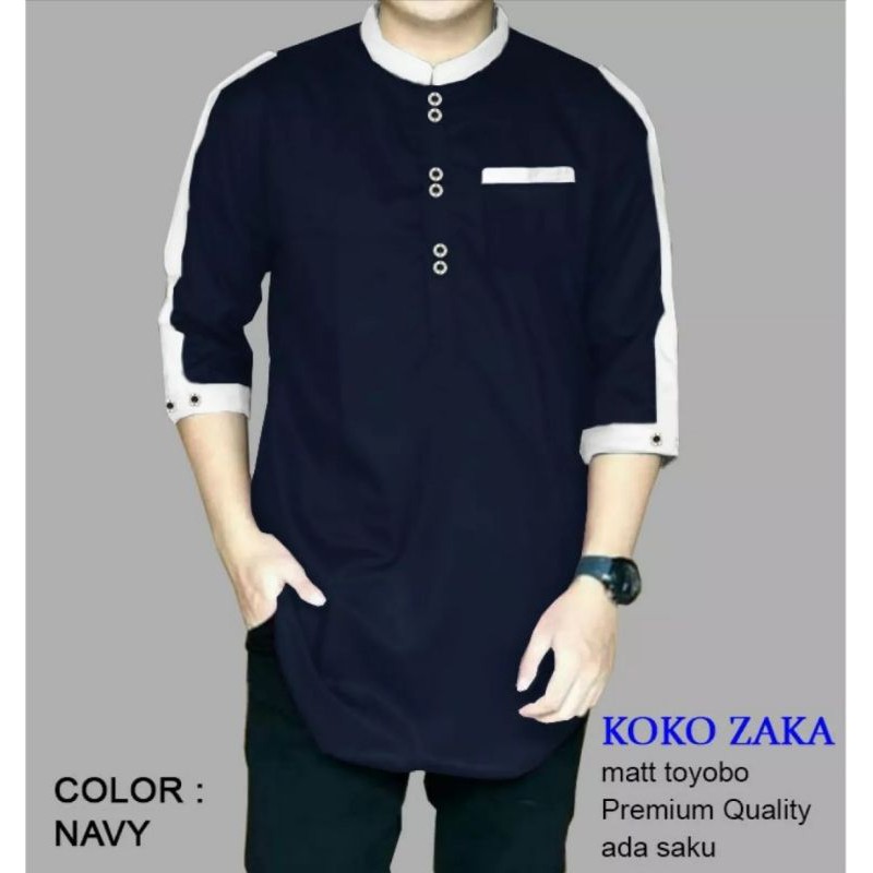 Baju KOKO ZAKA Pakaian Fashion Muslim Pria ,Terbaru,Terkini,Termurah special new lebaran2021 terbaru