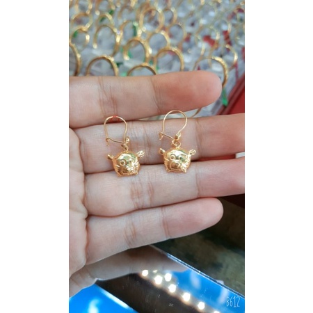 anting anting anak karakter emas 700 asli