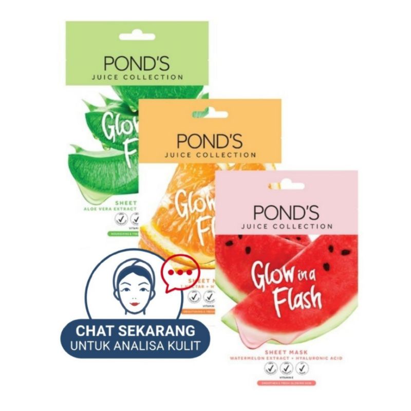 PONDS Glow In A Flash Sheet Mask 20g