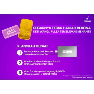 GRATIS VOUCHER PULSA 5 RB(Edisi khusus/Terbatas)Rexona deo