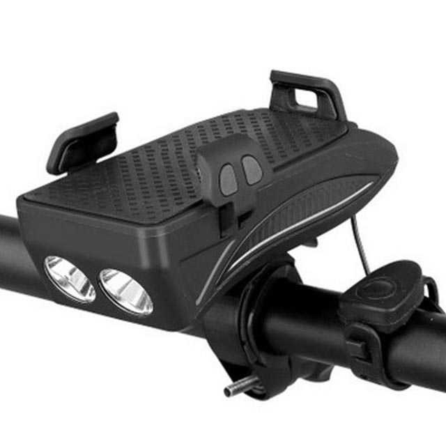 PROMO Zacro Lampu Sepeda Flashlight Phone Holder Power Bank 2000mAh ZJC0158 7RRS3NBK