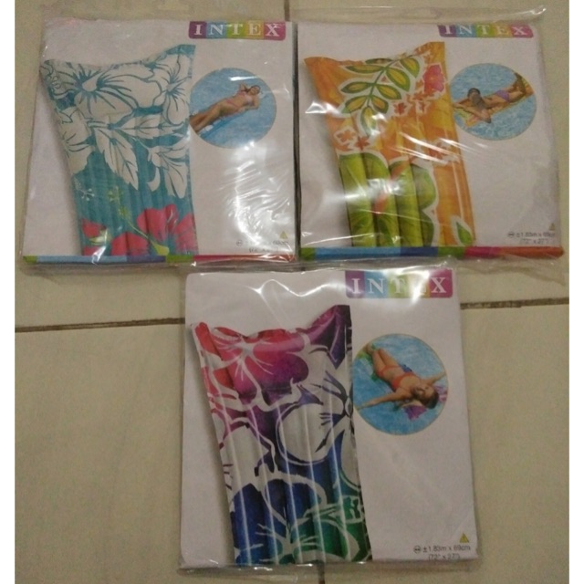 Kasur Air - Pelampung Renang Intex Corak Kembang
