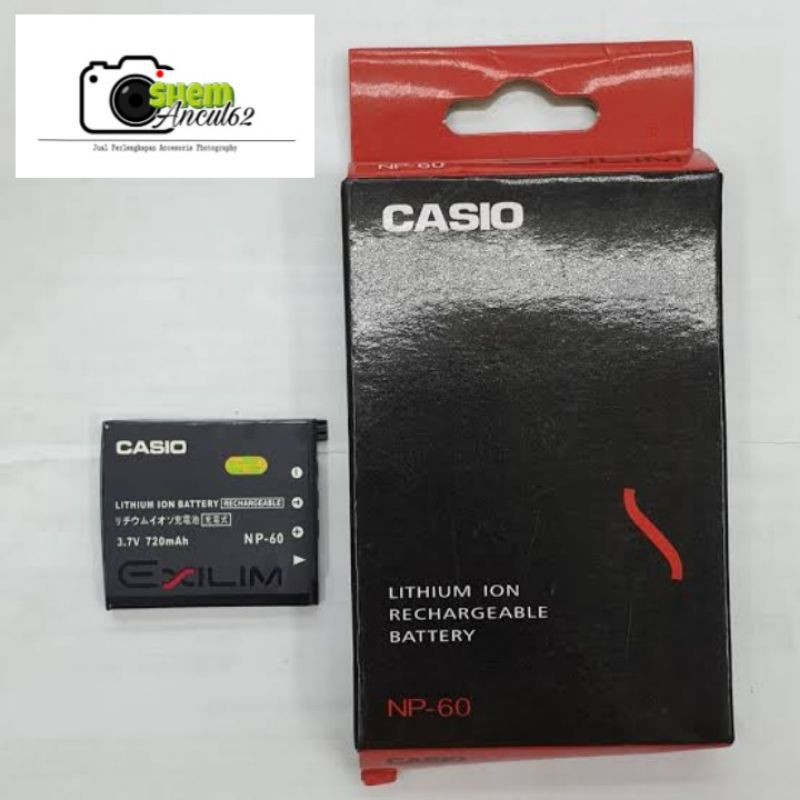 Baterai Battery Casio NP-60 for Exilim EX-S10 EX-S12 EX-Z9