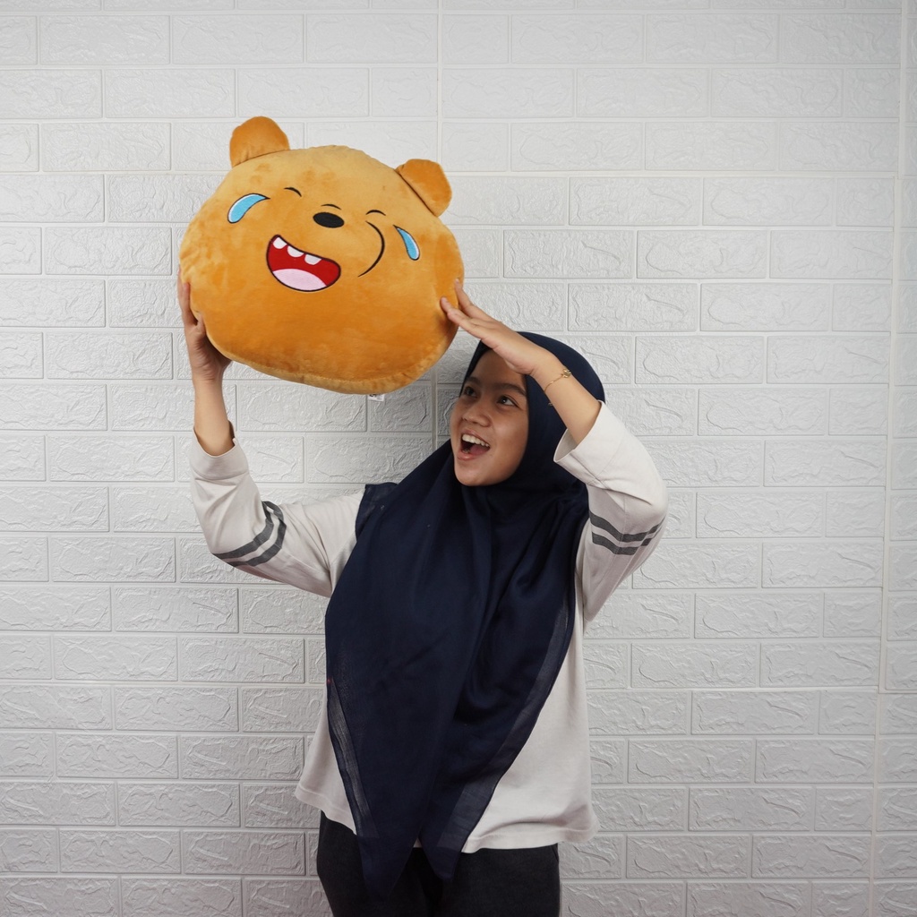 Boneka Bantal Kepala WE BARE BEARS Panda Terbaru Berbahan Halus dan Lembut