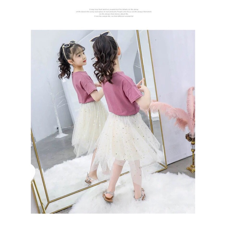 (LOLI-JKT) BS-152 STELAN ANAK CEWEK DUSTY ROKSTAR SIZE 110-160