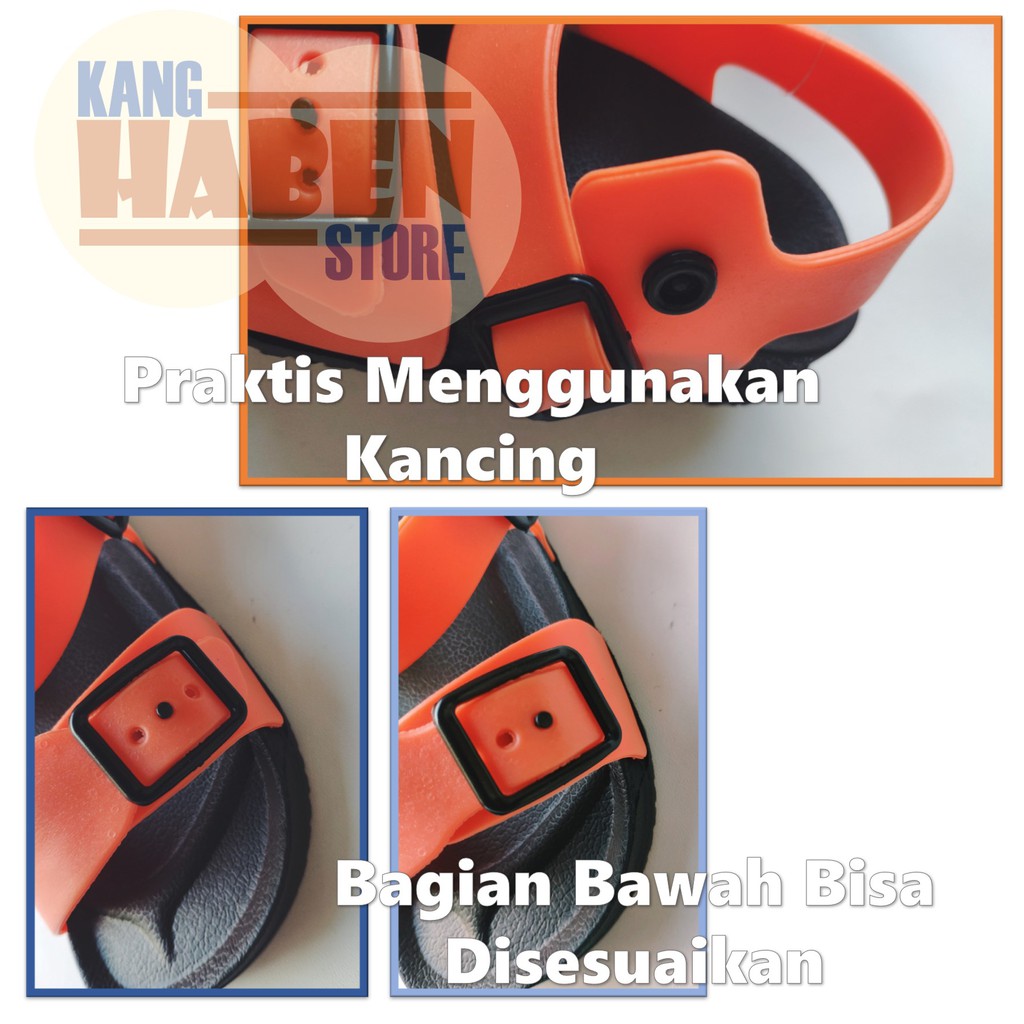 296ED Sandal Bayi dan Anak Flip Flop Resmi - Sendal Gesper Laki Laki Perempuan Balita Dulux