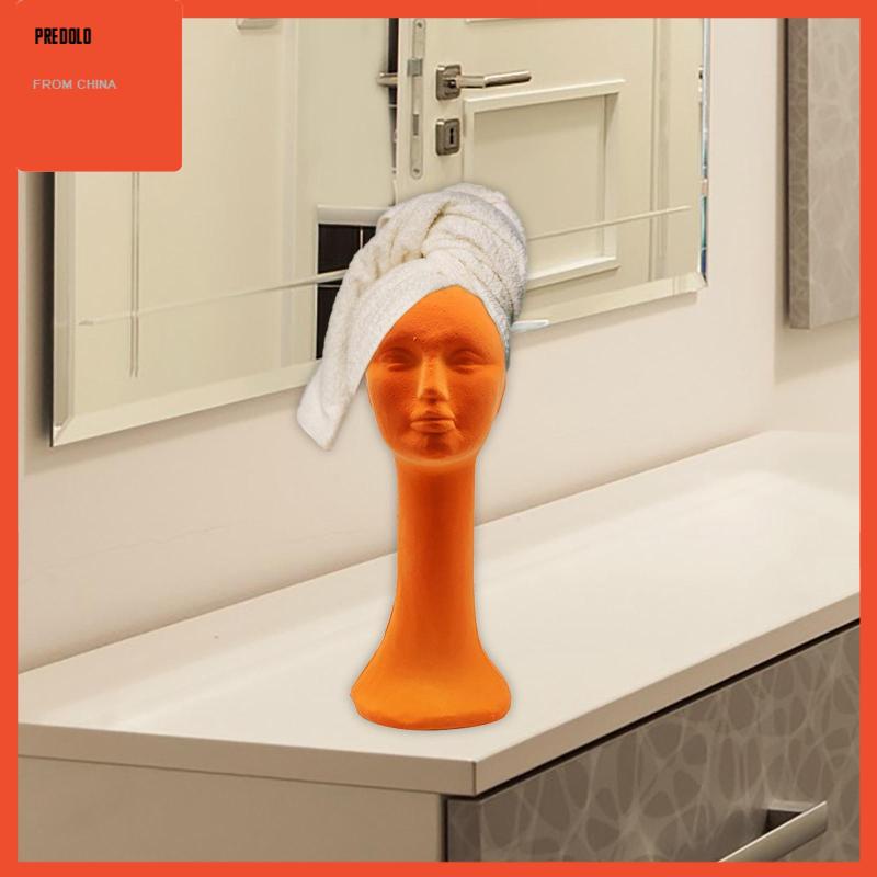 Long Neck Foam Female Human Head Display Stand Mannequin