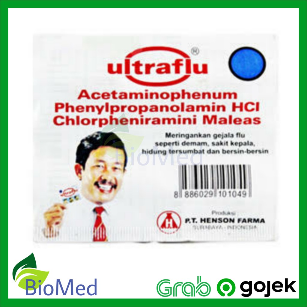 ULTRAFLU KAPLET - Obat Pusing Flu Pilek Demam Sakit Kepala