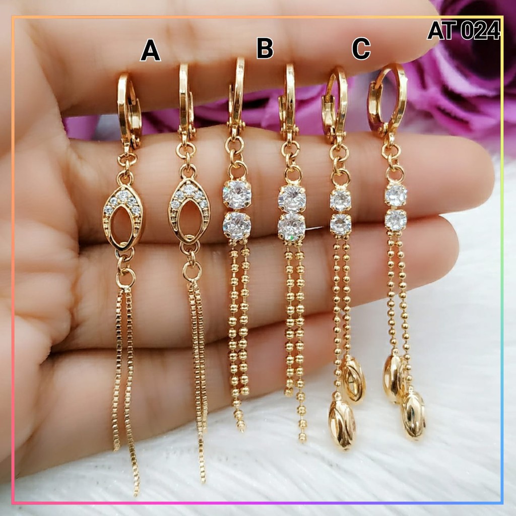 Anting Xuping Anting Dewasa Jurai Premium Lapis Emas Gold  AT 024