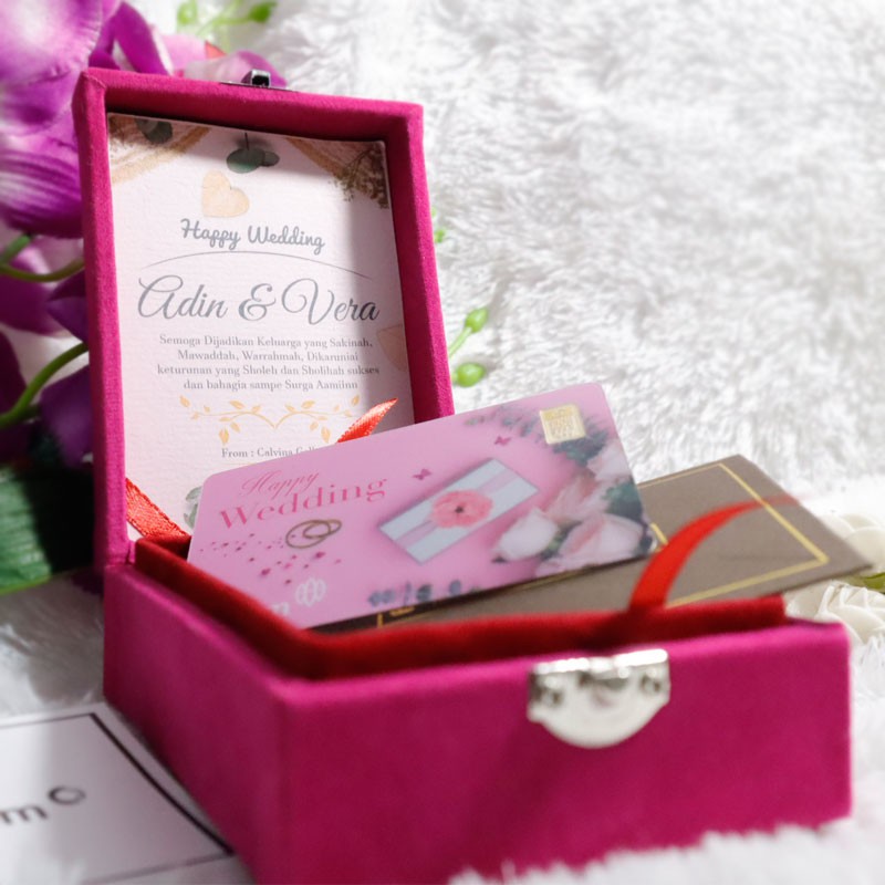 [SPECIAL BUNDLING] Emas Antam Gift Series Wedding Pink 0,5 Gram + Exclusive Box