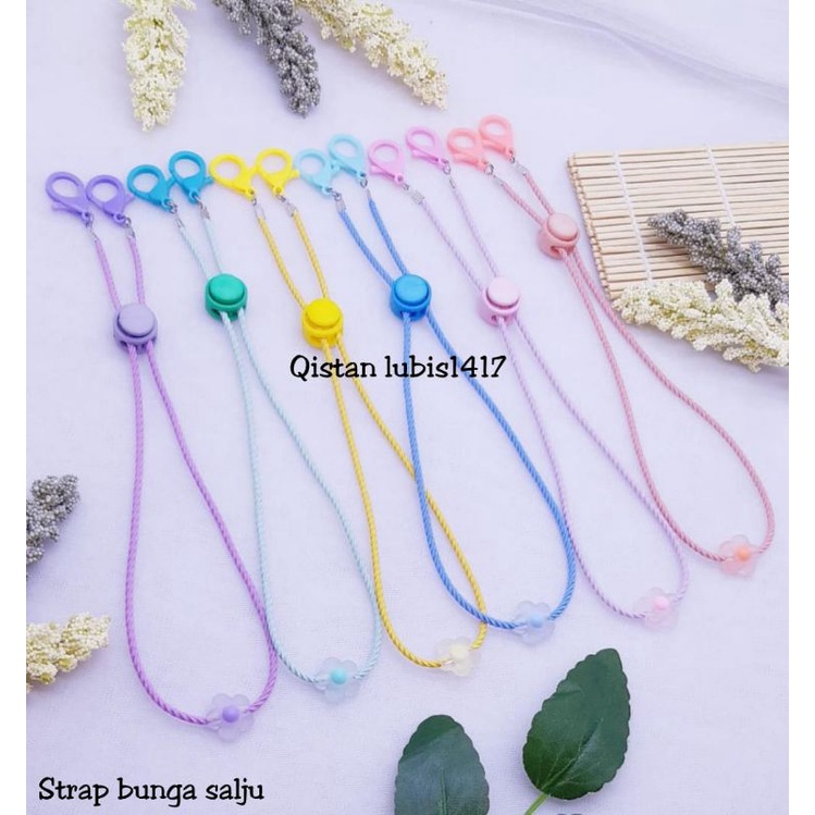 Strap tambang flower salju dan bening  beli 10 free 2