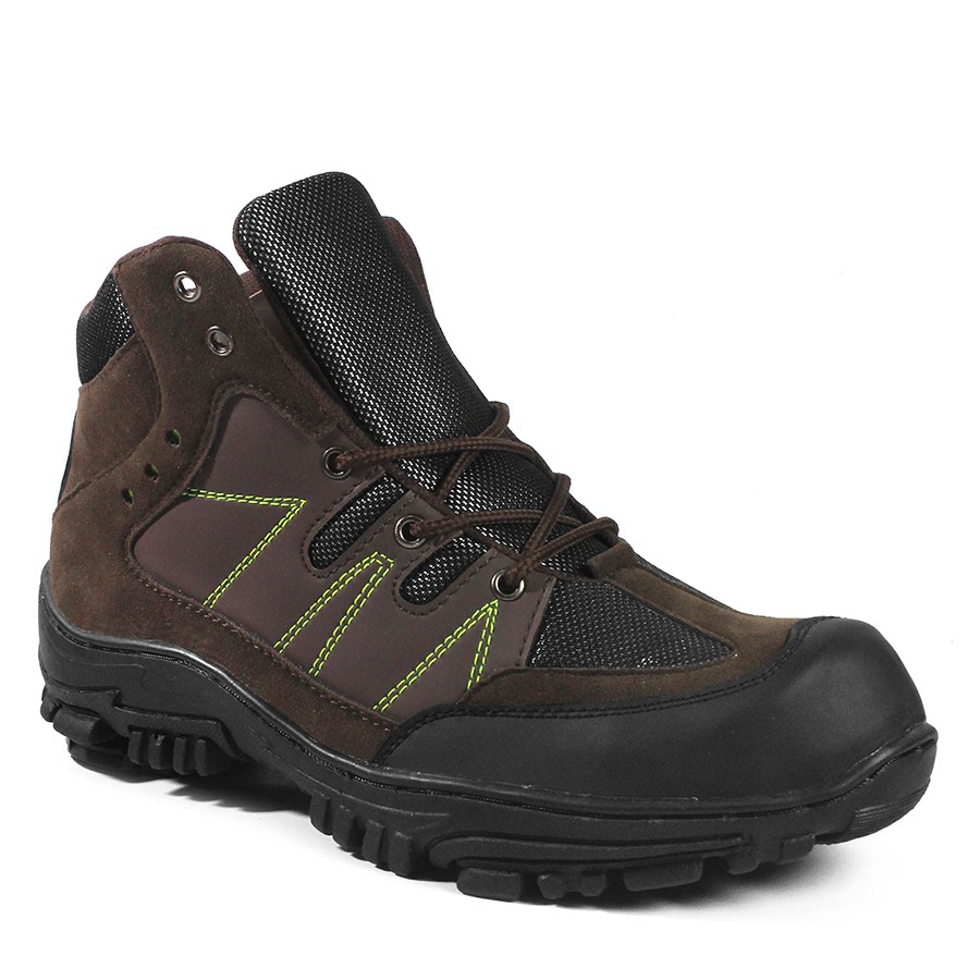 SM88 - Sepatu Boots Murah Termurah Crocodile Maung PDL Coklat Bots Safety Pria Outdoor Hiking Gunung
