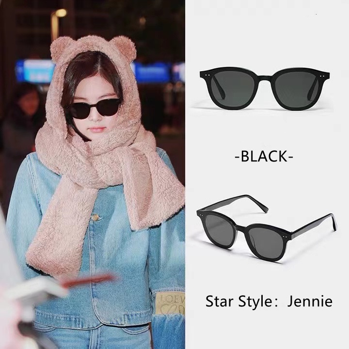 Kacamata Kotak Hitam Korean Fashion Sunglassess Wanita/Pria unisex