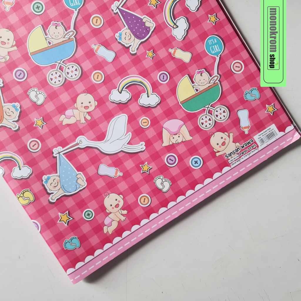 

Kertas Kado Sansan Wawa Motif Baby Kotak Icon Merah - Wrapping Paper