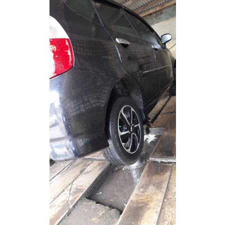 4 Velg R14 PCD 100+Ban 175/65 agya ayla karimun sigra calya sirion classy brio mobilio jazz yaris harga yg tercantum untuk 4 velg dan 4 ban tinggal pasang