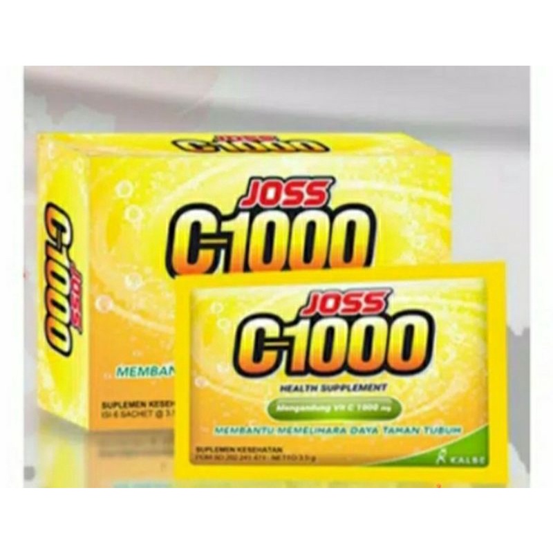 Joss C-1000 - Suplemen Vit C 1000 mg - 12 sachet C1000