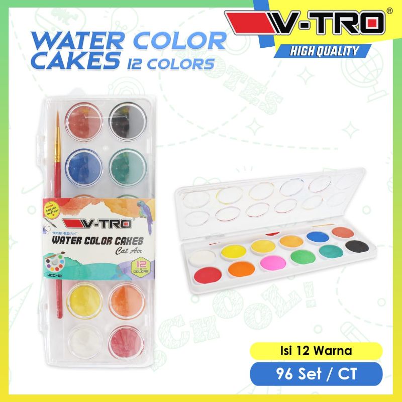 

Watercolur cakes 12 warna