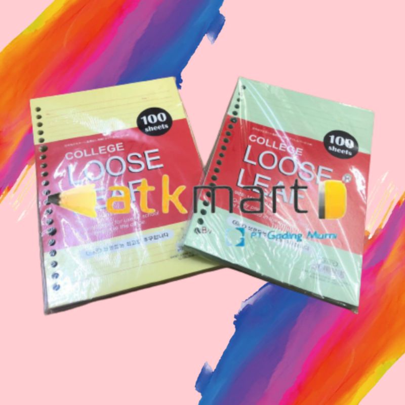 

KIKY LOOSE LEAF A5 100 COLOUR