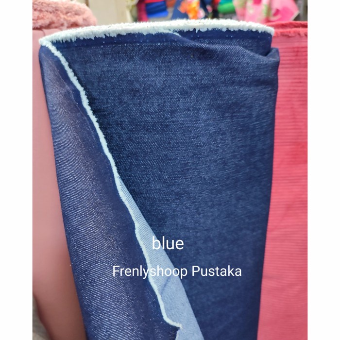 DSSVrgrS Kain Levis Jeans Meteran Import / Bahan Levis Denim Navy Gr2011W34