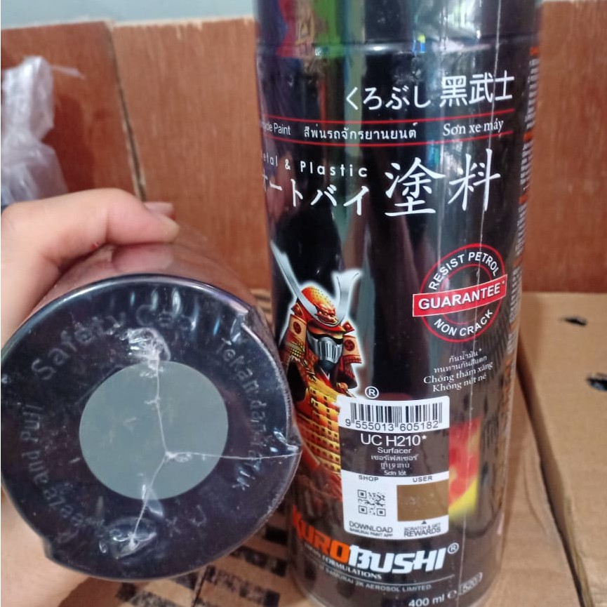 Pilox Samurai Paint Kurobushi UCH210* Surfacer Grey Epoxy Cat Dasar Abu