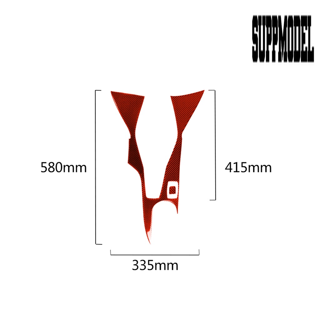 Suppmodelx 2Pcs Stiker Cover Panel Persneling Mobil Anti Gores Bahan Carbon Fiber Untuk Chevrolet Camaro 2017-2019