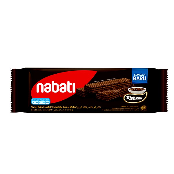 

NABATI RICHOCO WAFER KRIM COKELAT 132 GR