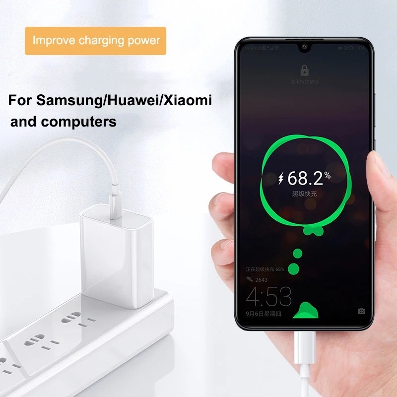 Kabel Charger Usb Tipe C 5a 80w Fast Charging Untuk Xiaomi / Android
