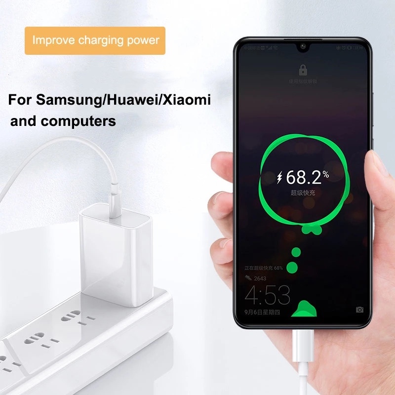 Kabel Charger Usb Tipe C 5a 80w Fast Charging Untuk Xiaomi / Android