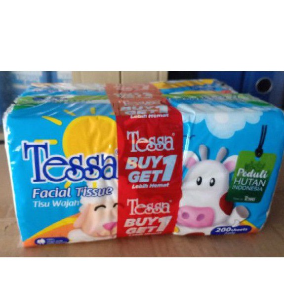 TISSUE TESSA 200 SHEET BELI 1 GRATIS 1