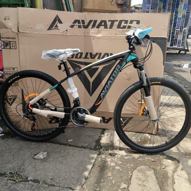 Sepeda Gunung 26 Aviator 2691 Rs Fork Lock 8Speed