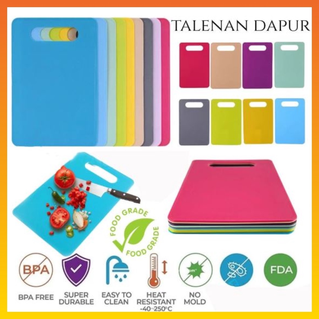 Talenan Plastik Lentur Serbaguna Talenan plastik murah Alas Potong Talenan Chopping Cutting Board Talenan Plastik Elastis Lentur WHFURNITURE