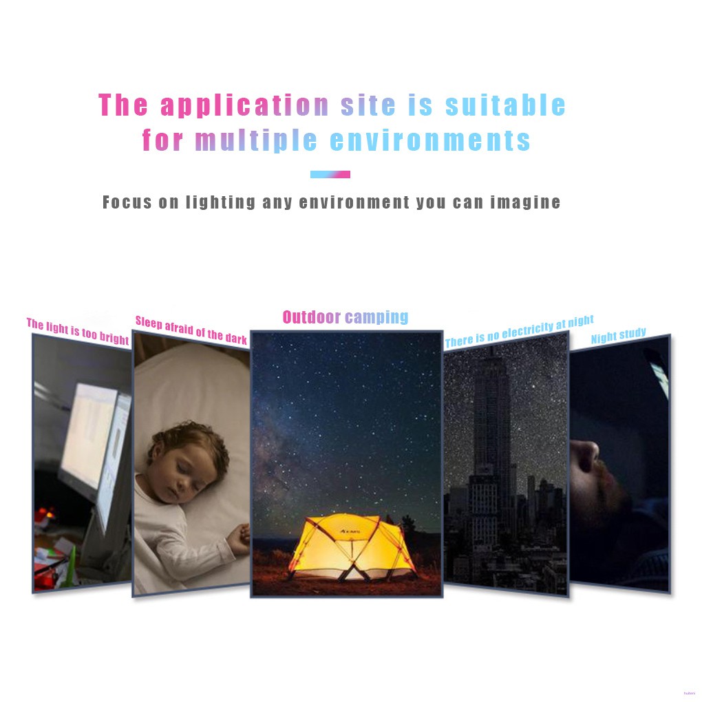 Lampu Malam Led 3000k 7000k 3 Manik-Manik Usb Portable Warna Putih Untuk Komputer Laptop Huiteni