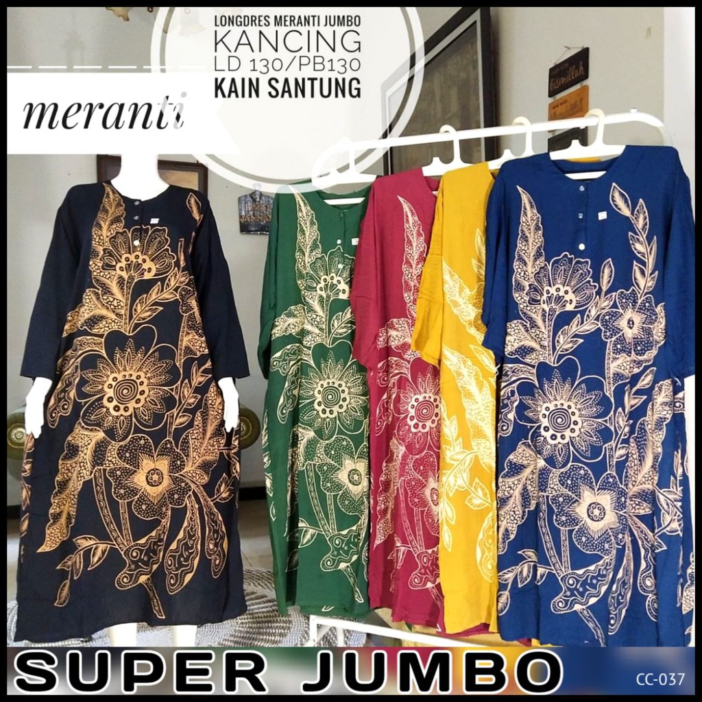 Longdress Jumbo Longdres Jumbo Meranti Varian Warna Kode CC-037