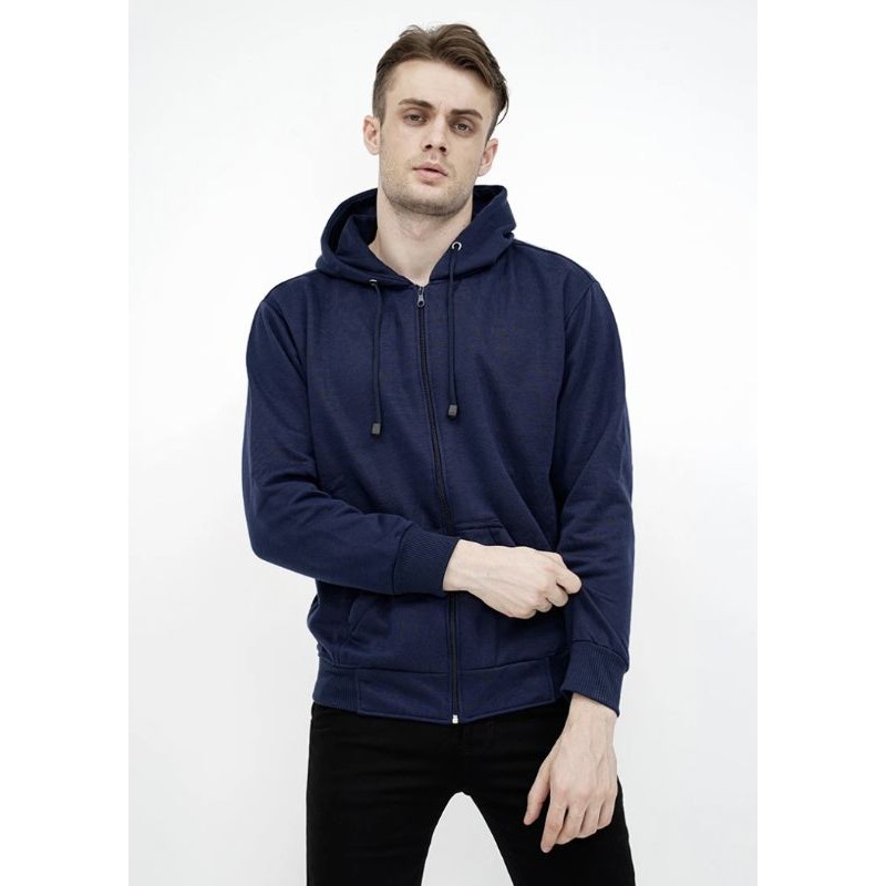 COD JAKET RES ZIPER SWEATER POLOS NAVY