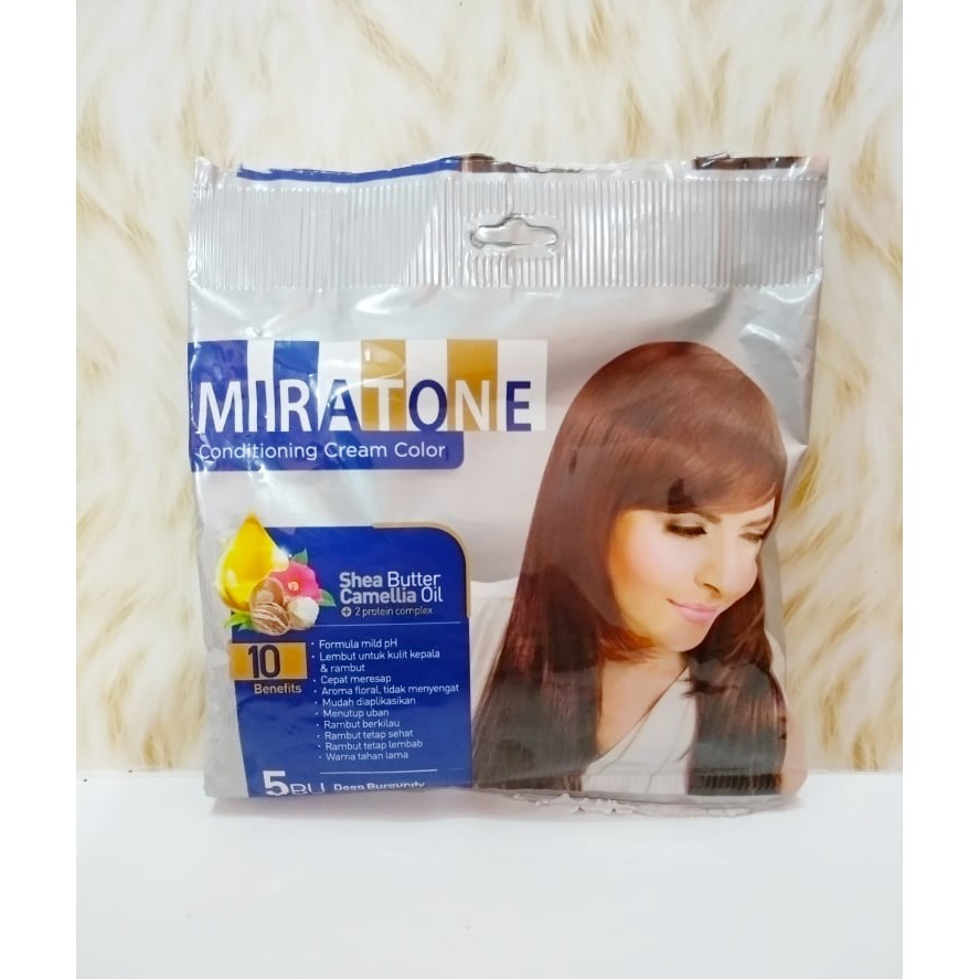 Miratone Cat Rambut Sachet Deep Burgundy